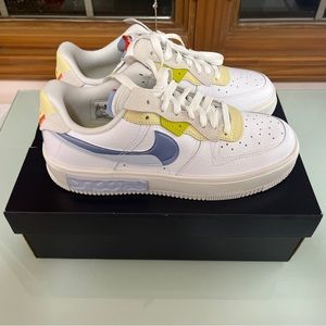 Nike Air Force 1 Fontanka (Women’s Size 10) Sneaker shoes, Plantom Blue